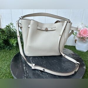 Tory Burch - Romy Bucket Bag in Light Cream